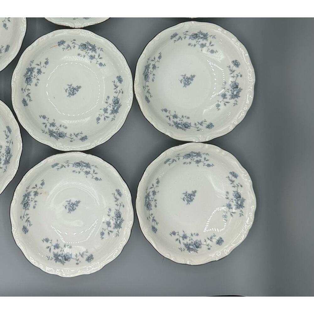 Set of 4 Vintage Johann Haviland Blue Garland Fruit Dessert Sauce Bowls